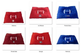 NCAA Embroidered Pet Pillow Bed 30&quot;x20&quot;x4 by Pets First, Inc -Select- Team Below - £32.96 GBP