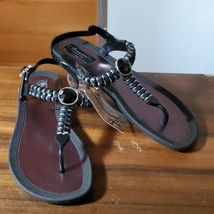 Grandco Size 11 NWT Sandals Lightweight Sling Back Flats Ankle Strap Gem - £21.52 GBP