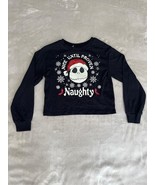 Disney The Nightmare Before Christmas Black Long Sleeve Graphic Shirt Ki... - $257.81 MXN