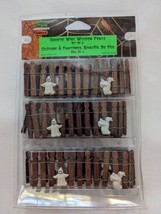 Lemax Spooky Town Collection 44135 Ghostie Wire Wooden Fence 2004 Halloween NEW - £15.03 GBP