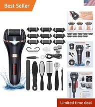 Electric Foot File with 9 Roller Heads and 2 Speeds for Professional Ped... - $45.00