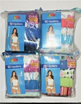Fruit of the Loom Womens 10pk Hipsters Underwear Various Colors Sizes 8 &amp; 9 NWT - £16.43 GBP