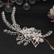 YouLaPan 254 Wedding Hair Accessories Handmade Rhinestone Crowns and Tia... - £23.12 GBP