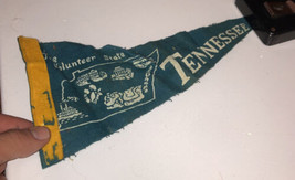 Tennessee “The Volunteer State” Antique Small Felt Pennant - £12.38 GBP