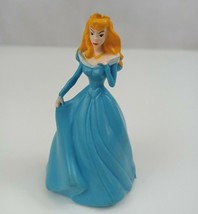 Vintage Disney Cinderella Wearing Blue Ball Gown 3&quot; Figure Cake Topper  - $8.72