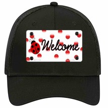 Welcome Ladybug Novelty Black Mesh License Plate Hat - £23.17 GBP