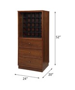 Wiesta Wine Cabinet, Walnut Finish - $697.48 CAD