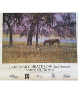 Original Lake Mary Heathrow 2nd Annual Festival Of The Arts Poster 1988 ... - £37.70 GBP