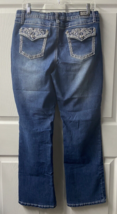 Earl Jeans Boot Cut Jeans Womens Size 12  Rhinestone Bling Flap Pockets - $19.98