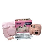 Fujifilm Instax Mini 7+ Camera Pink w/ Carrying Case Wrist Strap Manuals... - $910.39 MXN