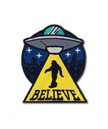 Funny Yeti Bigfoot Alien Abduction Space UFO Embroidered Patch Size: 3.2... - £5.95 GBP