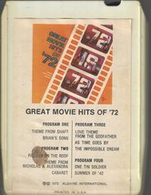 The Cinema Soundstage Orchestra - Great Movie Hits Of &#39;72 - 8-Track - £12.90 GBP