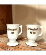 Vintage Disneyland 1960&#39;s His &amp; Hers Milk Glass Footed Mugs Coffee Cups ... - €13,02 EUR
