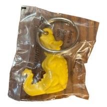 Vintage Tupperware Douglas Dirtwalker Yellow Dragon Dinosaur Keychain Ke... - £6.39 GBP