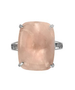 Pink Quartz Ring in Sterling Silver - Size 7 - 8.59 CTTW - $136.16 CAD