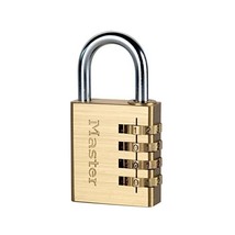 Master Lock 604EURD 40mm Resettable Brass Combination Padlock  - $24.00