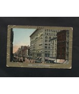 Vintage Postcard Main Street Buffalo NY Undivided Back Ullmans Gold Border  - £6.00 GBP