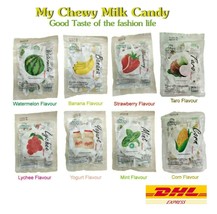 8 x My Chewy Milk Candy Sweet Sour Fruit Yogurt Mint Flavor Soft Chewy Candy 67g - £26.03 GBP+