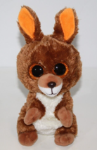 TY Silk Beanie Boos Kipper the Kangaroo Plush 6&quot; Stuffed Soft Toy Orange... - $8.00
