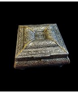 Handmade Tuareg wooden box, beautifully decorated Berber Silver, jewelry... - £157.70 GBP