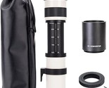 420-1600Mm 800Mm F/8.3 Manual Zoom Telephoto Lens + T-Mount For Canon Eo... - $239.99