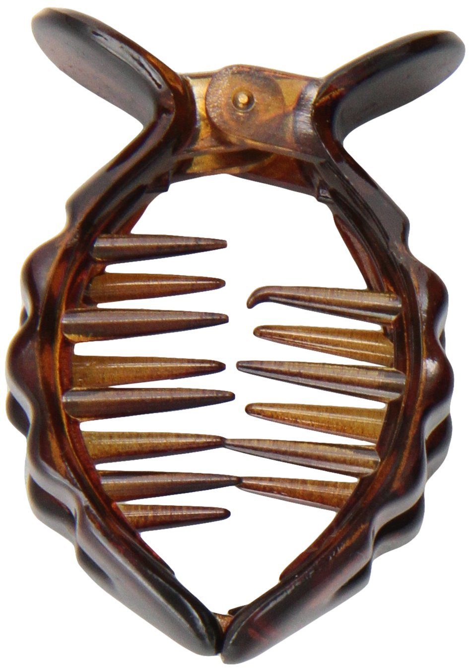 Caravan Open Fish Ponytail Clincher With Spring In Tortoise Shell For Yo... - $9.00