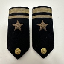 1950&#39;s KOREAN ERA US NAVY Lieutenant Jr Grade EPAULETTES SHOULDER BOARDS - $15.95