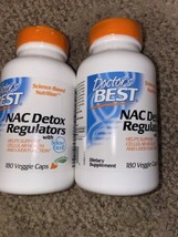 2x NAC Detox Regulators 180 Veggie Caps EACH Exp 5/24 - £15.68 GBP
