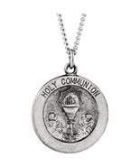 Sterling Silver Holy Communion Medal with Chain - €68,63 EUR+