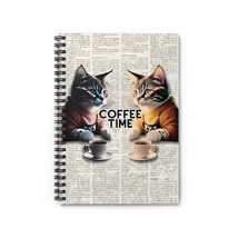 Coffee Time Spiral Notebook - Ruled Line - $12.99