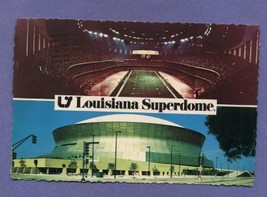 Vintage 1978 1970s Louisiana Superdome Postcard New Orleans Sports - £5.57 GBP