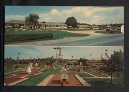 Vintage Postcard Drossos Motel Greenport Long Island NY Putt Putt Miniature Golf - £7.16 GBP