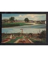 Vintage Postcard Drossos Motel Greenport Long Island NY Putt Putt Miniat... - £7.07 GBP