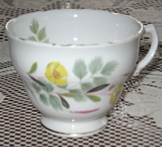 Ridgway Potteries-Royal Veil-Tea Cup ONLY- Yellow Floral with Green- England - £4.30 GBP