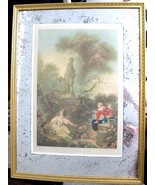 ARTHUR L COX Original 1924 Fragonard Framed Mezzotint SIGNED The Pursuit... - £197.29 GBP