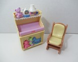 Fisher Price loving family dollhouse baby musical changing table rocking... - $12.46
