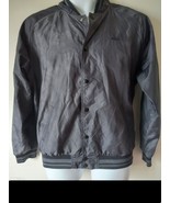 Nike 6.0 Windbreaker Baseball Jacket Size Small Dark Gray Buttons Pockets - £21.75 GBP