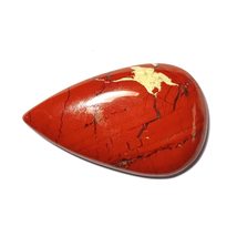28.26 Carats TCW 100% Natural Beautiful Red Jasper Pear Cabochon Gem by DVG - £14.07 GBP