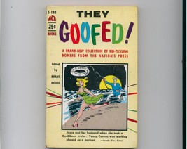 THEY GOOFED! - 1956 Ace Book, original paperback - humor - £7.99 GBP