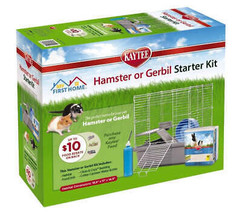 Kaytee Hamster And Gerbil Starter Kit with Habitat, Bedding, Water Bottl... - £45.63 GBP