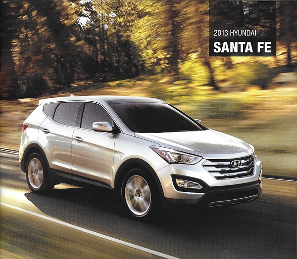 Primary image for 2013 Hyundai SANTA FE and SPORT sales brochure catalog US 13 GLS Limited 2.0T
