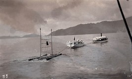 Vintage Negative Of 2 Boats And A Raft. - £31.42 GBP