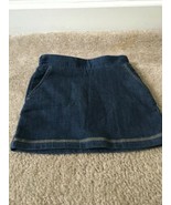 1pc Lands&#39; End Girls Jean Skort Skirt with Attached Under Shorts Size S ... - $34.30