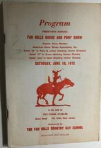 FAR HILLS (NJ) HORSE &amp; PONY SHOW 156-page Fox Chase Stables Program June... - $14.84