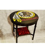Washington Commanders RETRO Chief White Calf LOGO - Glass Mosaic Side Table - $350.00