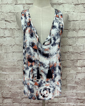 Ocean Drive Womens MEDIUM Tank Top Multicolor Tassels Tie Dye NEW Girls ... - $15.20