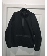 NEW NIKE SPORTSWEAR TECH FLEECE HALF-ZIP SWEATSHIRT BLACK LARGE - €116,21 EUR