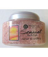 Essence of Beauty Sensual Bath Salt 10 oz. Pink Color Crystals - £3.98 GBP