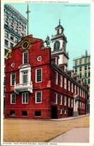 Old State House Building Boston Massachusetts MA UNP Phostint DB Postcard E5 - £4.06 GBP
