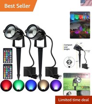 Multi-Mode 5W Outdoor RGB Spotlights with Remote - Perfect for Gardens &amp;... - $840.68 MXN